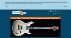 Desktop Screenshot of guitars4you.co.uk
